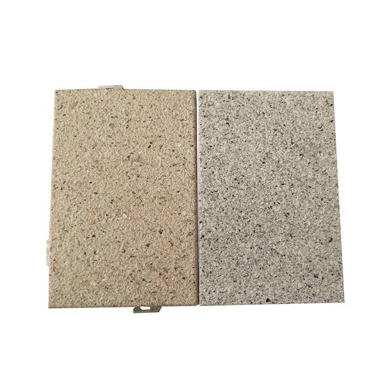 What processes are used in the production of aluminum imitation stone to achieve a highly realistic stone texture effect?